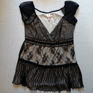 Black lace top
